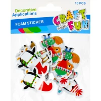 Ilustracja produktu Craft With Fun Ozdoba Dekoracyjna Pingwinki Liski Samoprzylepne 479988